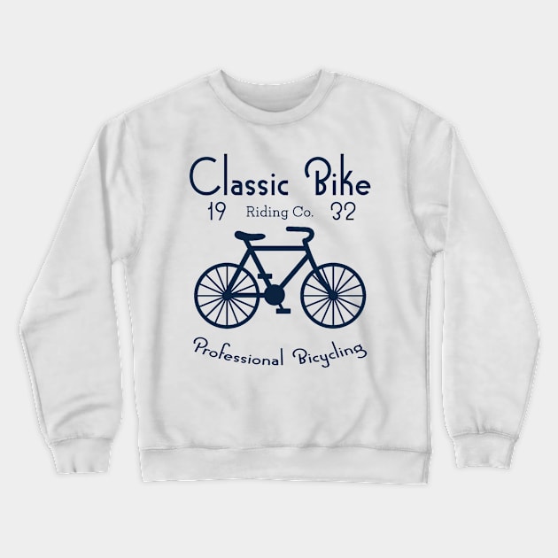 Classic Bike Riding Company Crewneck Sweatshirt by JakeRhodes